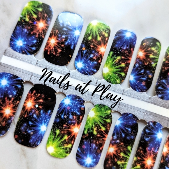 Nails at Play Other - 5 for $15 Nail Wraps- Bright Boom